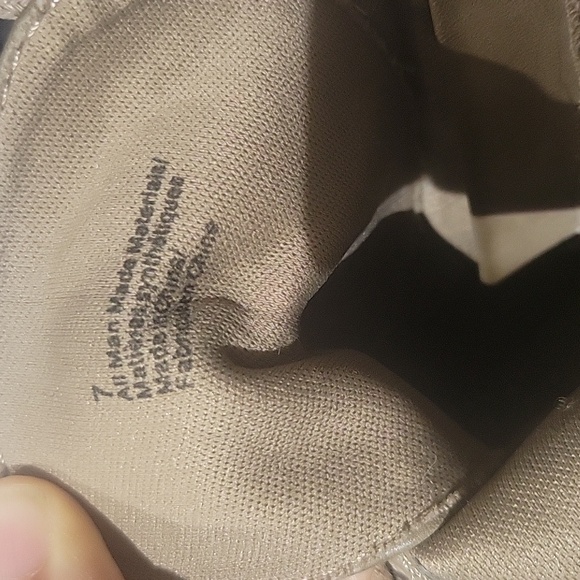 Express Grey Faux Leather Lace Up Heeled Boots Size 7 - Picture 7 of 8